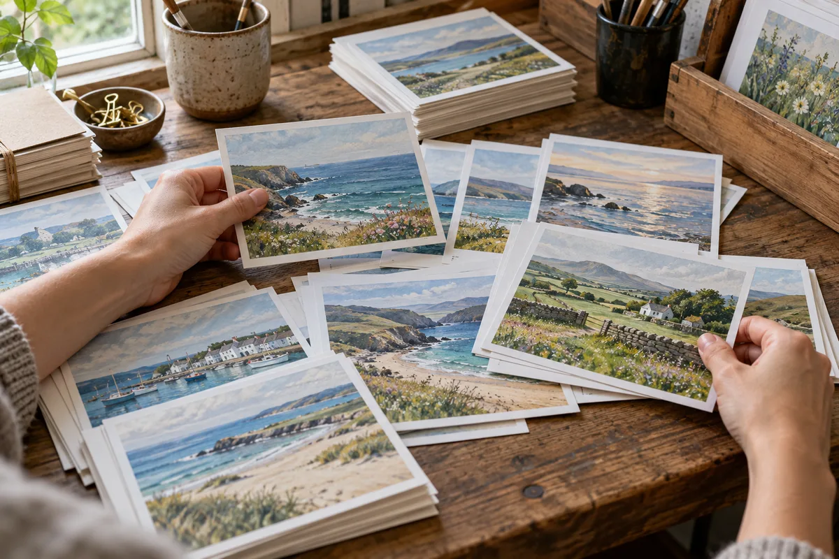 Impression de cartes postales : format, papier et fichier